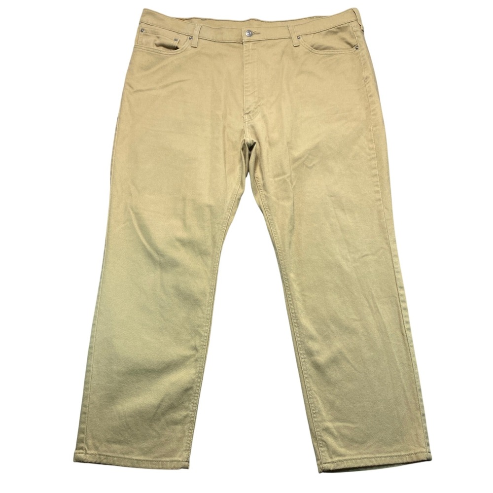 Levis 541 Athletic Taper Khaki Tan Pants Mens 44x30 Chino Twill Jeans